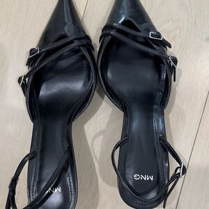 Mango Glossy Black Strappy Heels don’t miss beautiful shoes